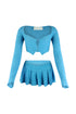 As Time Goes Fuzzy Cardigan Top & Skirt SET matching sets EDGE